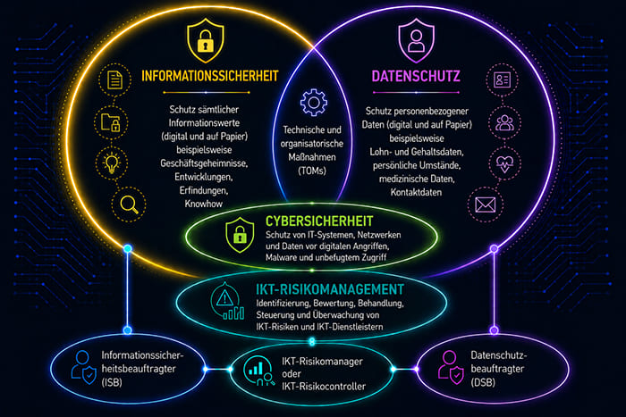 Schulungen zu Informationssicherheit, Datenschutz, Cybersicherheit und Business Continuity Management